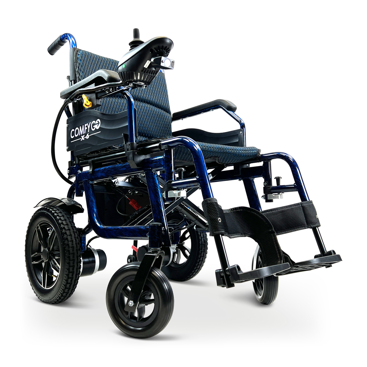 X-6 Lightweight Electric Wheelchair (17.5″ Wide Seat)