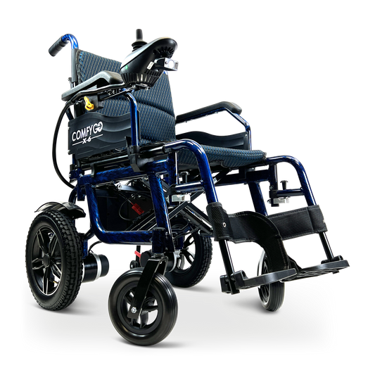 X-6 Lightweight Electric Wheelchair (17.5″ Wide Seat)