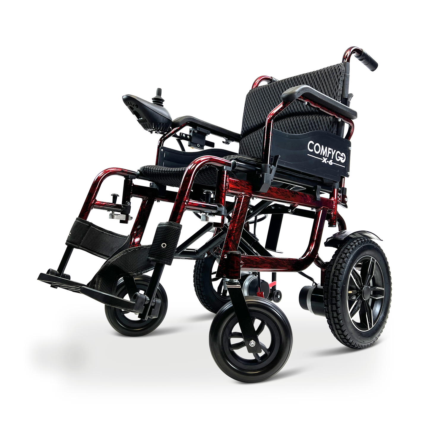 X-6 Lightweight Electric Wheelchair (17.5″ Wide Seat)